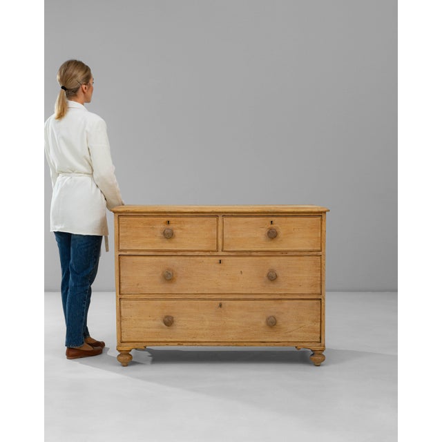 19th Century English Wooden Chest Of Drawers For Sale - Image 18 of 18