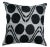 Contemporary Velvet Black and White Throw Pillow With Down Insert For Sale - Image 9 of 9