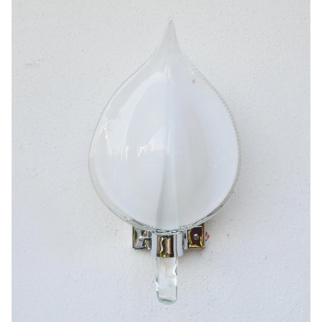 1970s Set of 2 Murano Wall Light by Franco Luce, 1970s For Sale - Image 5 of 17