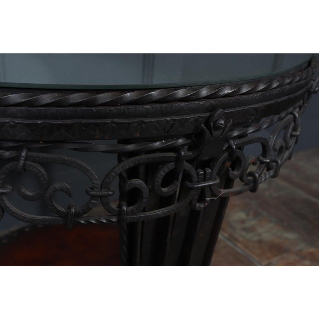 Art Deco French Wrought Iron Coffee Table, 1930s For Sale - Image 4 of 18
