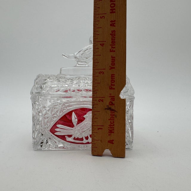 Byrdes Collection Trunk Box and Bird Lid by Hofbauer 24% Lead Crystal For Sale - Image 9 of 12