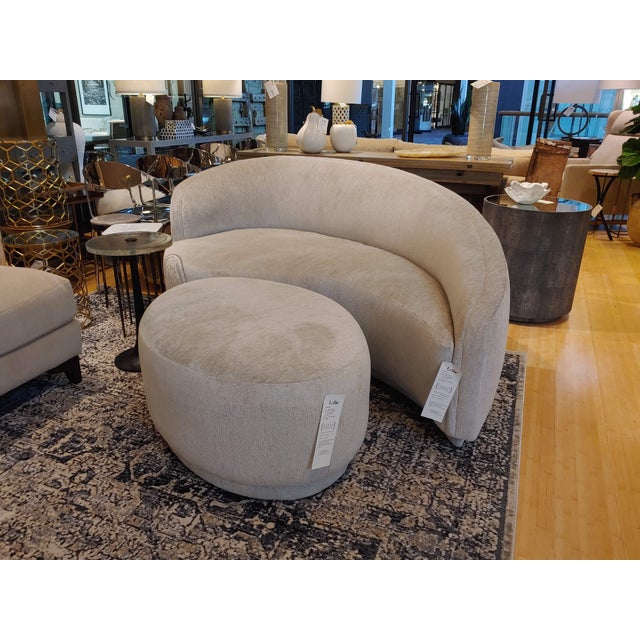 Chaise Dimensions: 76"W x 43"D x 34"H Ottoman Dimensions: 37"W 27"D x 18"H Interlude Home Dana Chaise and Ottoman Set...