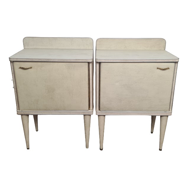 Bedside Tables attributed to Umberto Mascagni, 1950s, Set of 2 For Sale