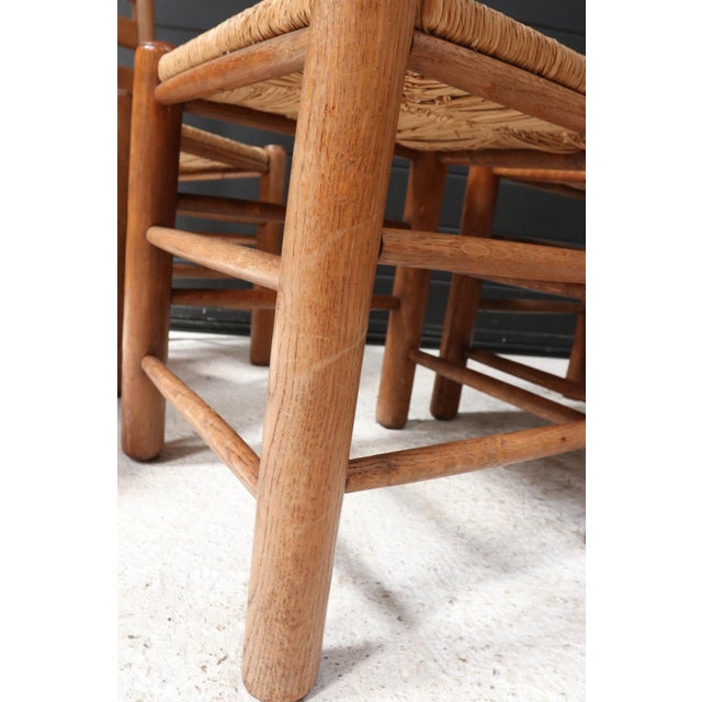 Vintage French Rustic Ladder-Back Dining Chairs, 1960, Set of 4 For Sale - Image 18 of 18