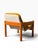 Danish Modern Solid Pine Lounge Armchair | New Canvas Sling & Mustard Velvet Cushion | C. 1970s For Sale - Image 9 of 11