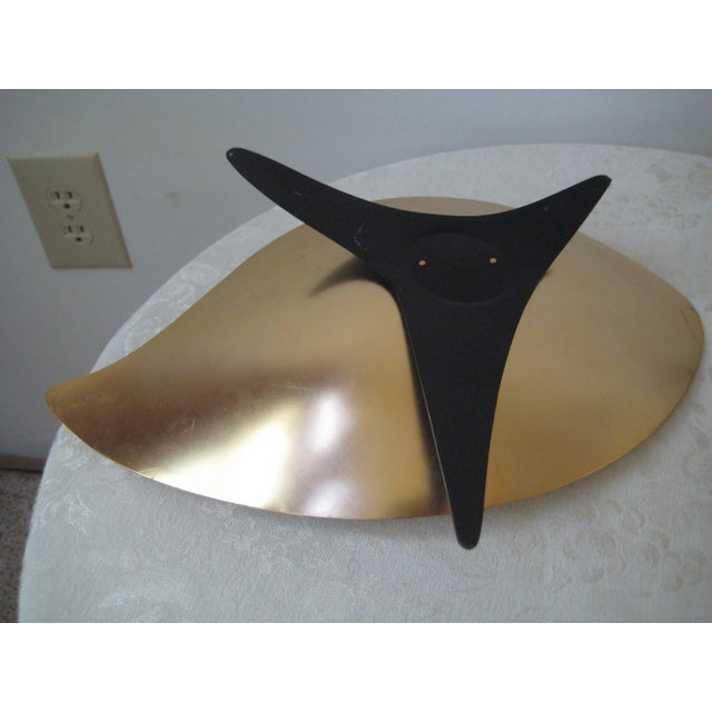 Gold Mid-Century Modern Atomic Table Console/Candle Holder Set - 3 Pieces For Sale - Image 8 of 13