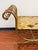 Mid 20th Century Vintage Gold Gilt Metal Bench With Scrollwork Arms For Sale - Image 5 of 7