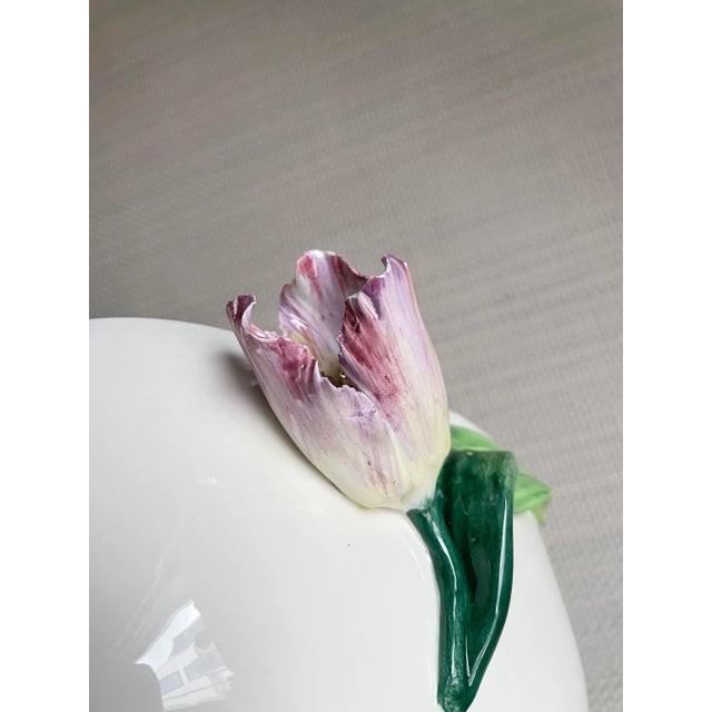 Vintage Italian Majolica Tulip Tureen For Sale - Image 10 of 12