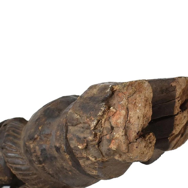 Early 20th Century Early 20th Century Teke Standing Figural Wood Post For Sale - Image 5 of 5