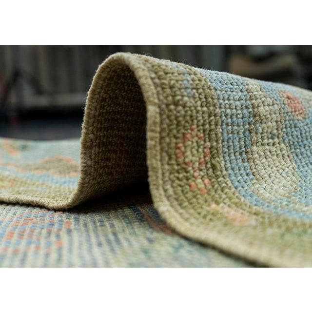 Textile Turkish Oushak Rug 2'10"x 5'11" #20115 For Sale - Image 7 of 8