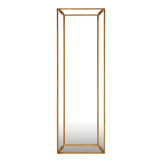 Art Deco Period Full Length Pareclose Mirror For Sale
