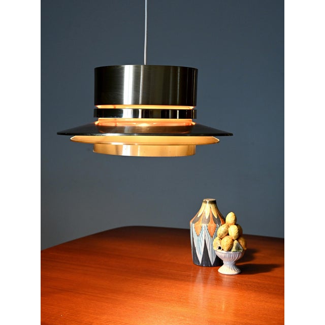 Gold Brass Pendant by Carl Thore for Granhaga, 1960s For Sale - Image 8 of 8