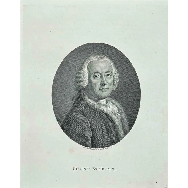 Portrait of Count Stadion is an original artwork realized by John Hall (1739 - 1797). Original Etching from J.C. Lavater's...