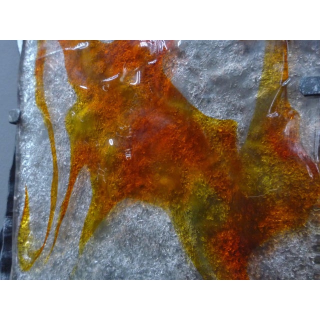 Large Brutalist Wrought Iron Wall Lamp attributed to Tom Ahlström, 1960s For Sale - Image 9 of 13