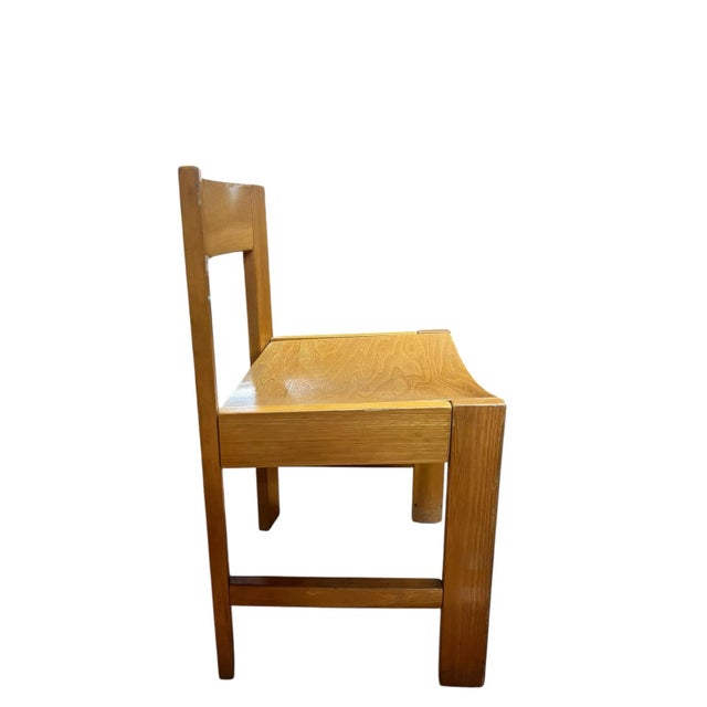 Mid-Century Modern Vintage Thonet Maple Saddle Seat Chair’s - Set of 8 For Sale - Image 3 of 12