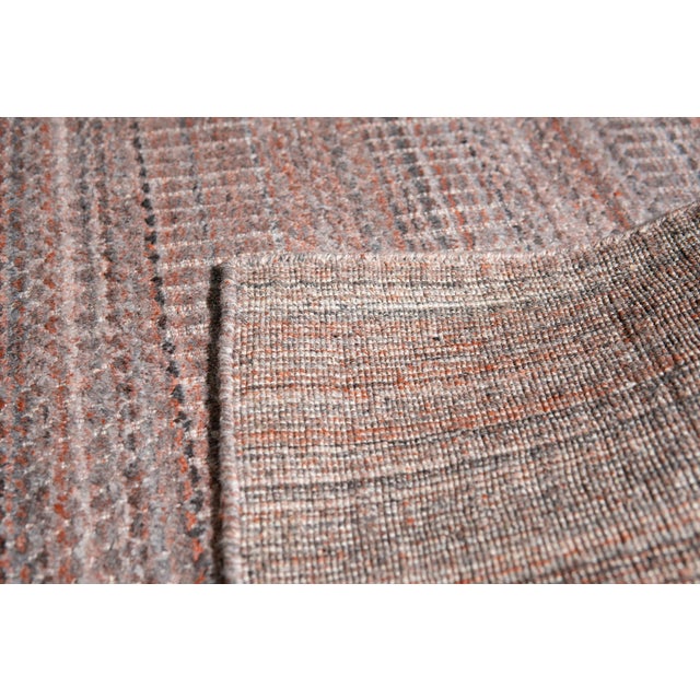 9x12 Radiant Elena Coral Geometric Modern Handmade Wool Carpet Rug For Sale - Image 9 of 9