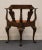 Wood High End Vintage Solid Cherry Traditional Queen Anne Style Corner Accent Chair For Sale - Image 7 of 12