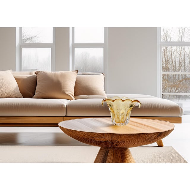 Mid 20th Century Midcentury Italian Murano Glass Vase For Sale - Image 5 of 5