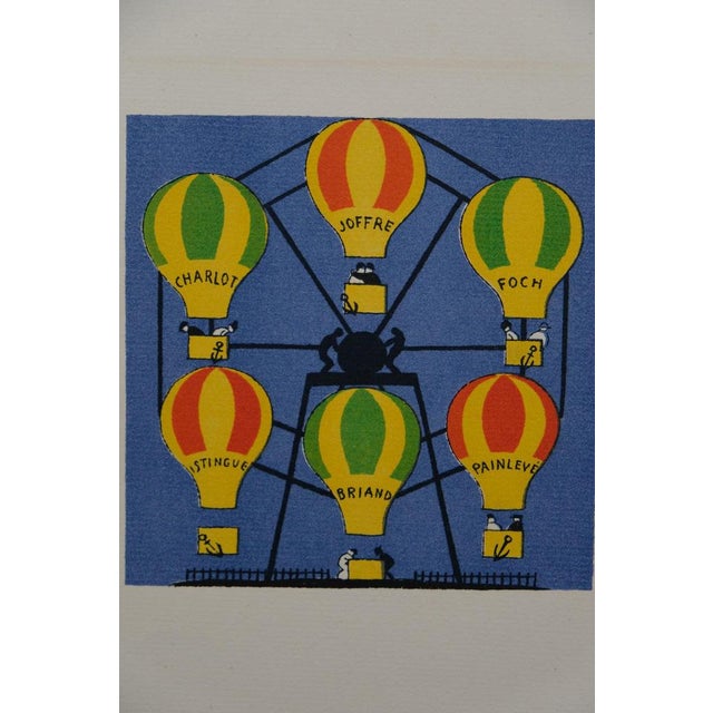 Modern Lucien Boucher, La roue en montgolfière, Lithograph For Sale - Image 3 of 6