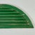 Antique Architectural Salvage Half-Round Arched Wooden Louvre in Green Paint For Sale In New York - Image 6 of 10