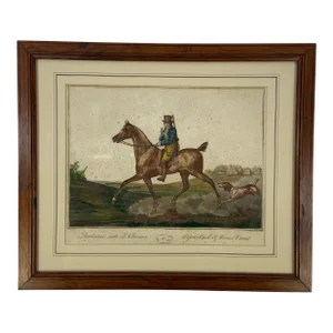 Late 18th Century Quatrième Suite De Chevaux D'Après Carle & Horace Vernet, Framed
