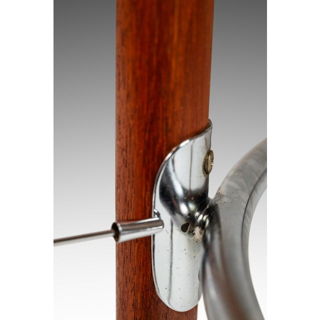Set of Two (2) Danish Modern Barstools in Solid Teak & Leather by Hugo Frandsen for Spøttrup Mobler, Denmark, C. 1960's For Sale - Image 13 of 17