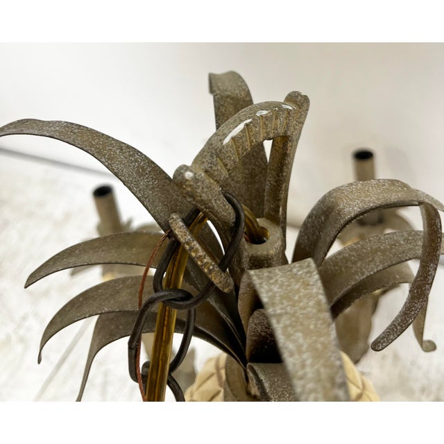 Vintage Pineapple Tole Chandelier For Sale In Tampa - Image 6 of 7