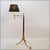 Vintage Brass and Wood Reading Floor Lamp For Sale - Image 15 of 16