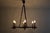 Brutalist Chandelier Large brutalist chandelier Wrought iron - handcrafted - Elaborate and detailed design 6 lights - E14...