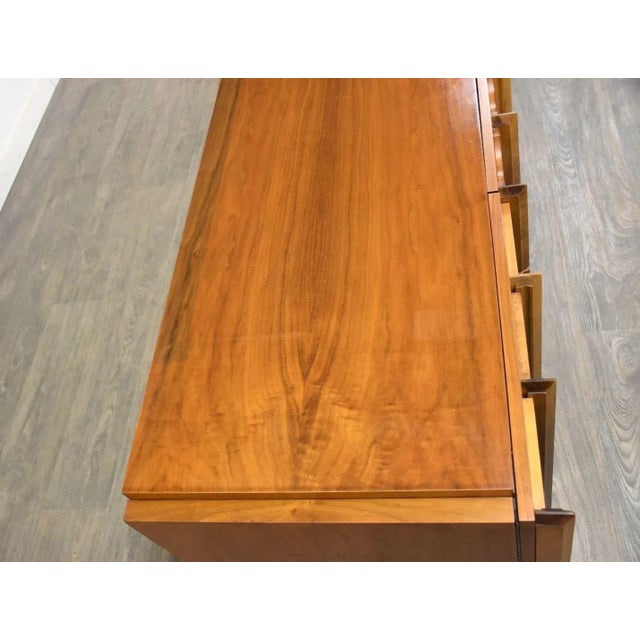 Walnut Tobago Long Brutalist Dresser For Sale In Boston - Image 6 of 11
