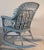 1920s Bar Harbor Robin Egg Blue Wicker Rocker For Sale - Image 4 of 6