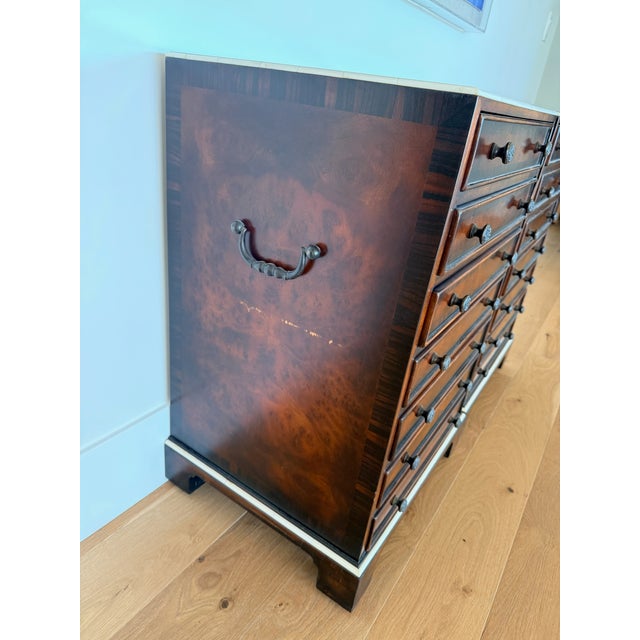 Victorian Late 19th Century Pair of Inlaid Rosewood Nightstands For Sale - Image 3 of 7