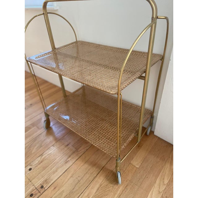 French 1960s French Folding Tea or Bar Cart For Sale - Image 3 of 9