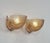 Simonet frères A very rare pair of 1925-1930 French art deco wall sconces. Nickel plated solid brass or bronze mounts hold...
