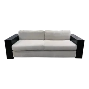 A.r.t. Co. Modern Large Gray Velvet Sofa