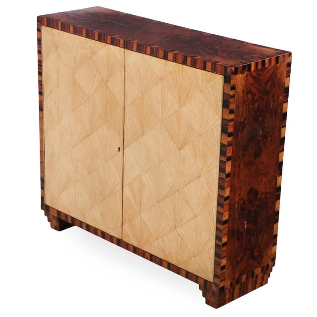 Early 21st Century An Inlaid Cabinet in the Manner of Jean-Michel Frank. Contemporary. For Sale - Image 5 of 8