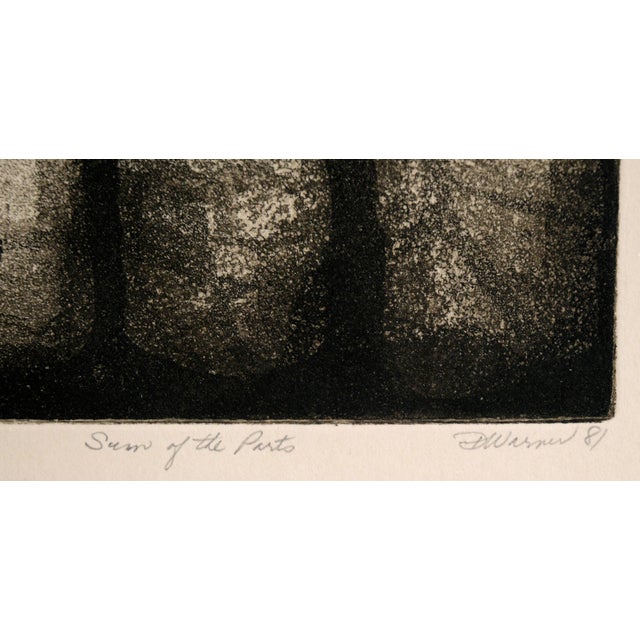 "Sum of the Parts" - Abstract Etching in Ink on Paper (#3/20) For Sale In Monterey, CA - Image 6 of 8