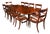 Vintage George III Dining Table by William Tillman and Chairs, 1980s, Set of 11 For Sale