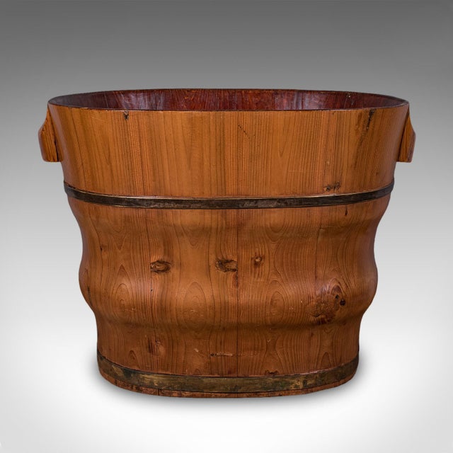 Antique Waste Paper Basket, Dutch, Cedar, Brass, Home Office Bin, Late Victorian For Sale - Image 4 of 9