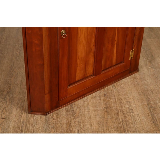Brown Federal Style Cherry Custom Quality Corner Cabinet For Sale - Image 8 of 18