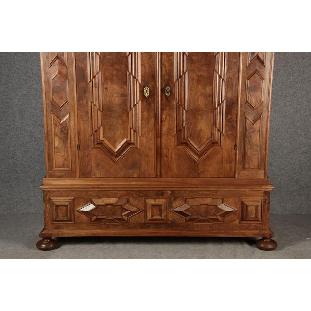 Late 17th Century Renaissance Walnut Cabinet, 1700s For Sale - Image 13 of 18