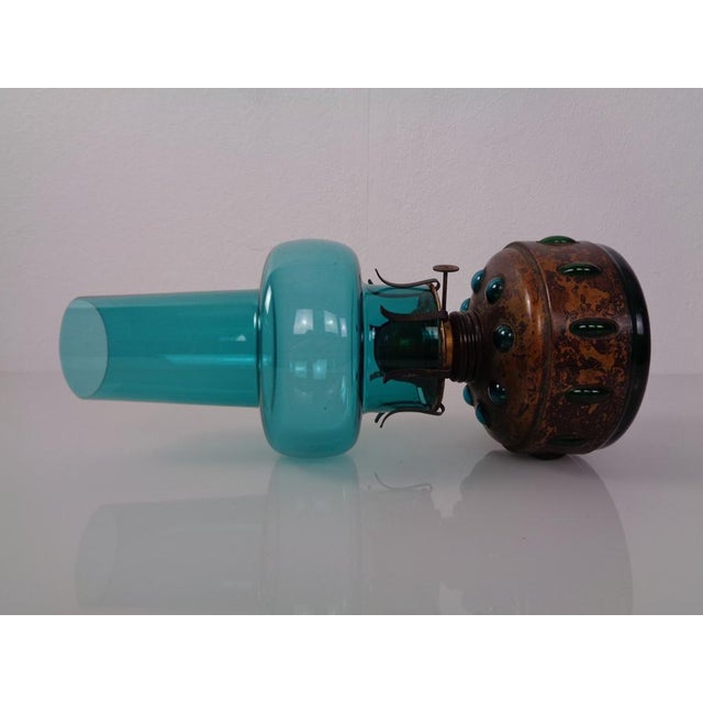 Dutch Copper and Glass Oil Lamp by Nanny Still for Raak, 1960s For Sale - Image 11 of 18