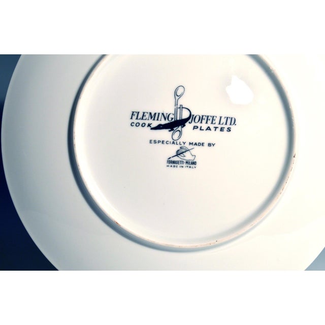 Gold Fornasetti Fleming Joffe Recipe Plate, Python a L’Orange Italy, 1967–1974 For Sale - Image 8 of 10