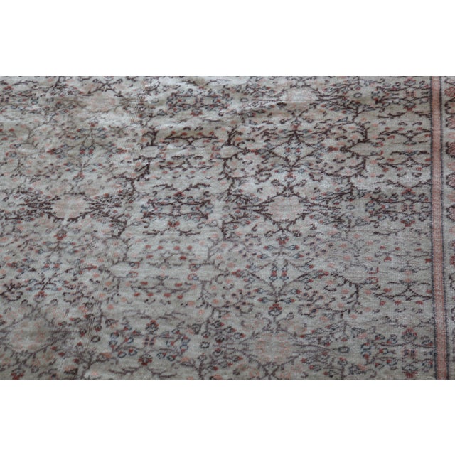 1950s Vintage Turkish Floral Rug -8' 7'' X 11' 10'' For Sale - Image 12 of 14