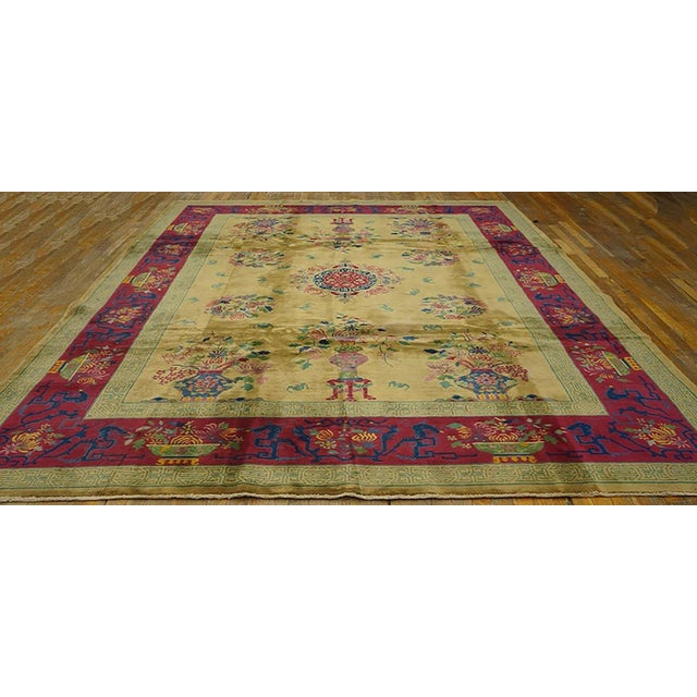 Art Deco 1920s Chinese Art Deco Carpet ( 8'9" x 11'6" - 267 x 351 ) For Sale - Image 3 of 7