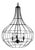 Iron Basket Drop Chandelier For Sale