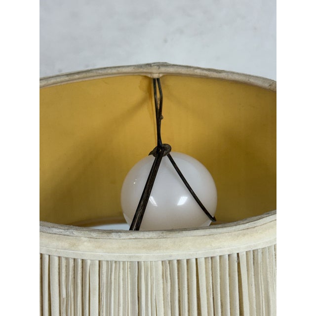 1982 Fine Art Lamps Pressed Glass Globe Table Lamp For Sale - Image 10 of 12