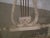 Wood White Painted Shabby Chic Finish Lyre Back Settee Bench For Sale - Image 7 of 9