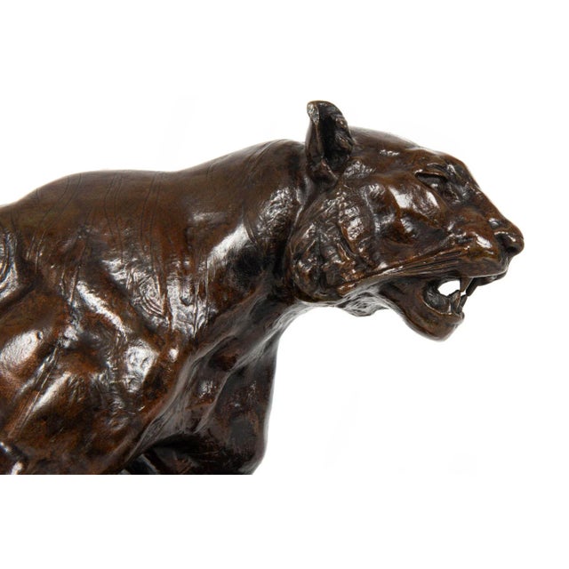 French 1880s Bronze Sculpture “Tiger Walking” by Antoine-Louis Barye For Sale - Image 12 of 12