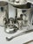 Elevate your home bar with this complete vintage stainless steel cocktail set featuring a timeless Mid-Century Modern...